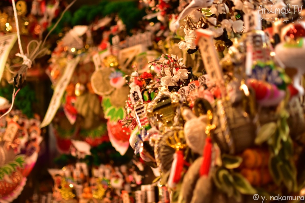 "Tori no ichi" is an open-market fair held at Otori-jinja Shrines in Japan